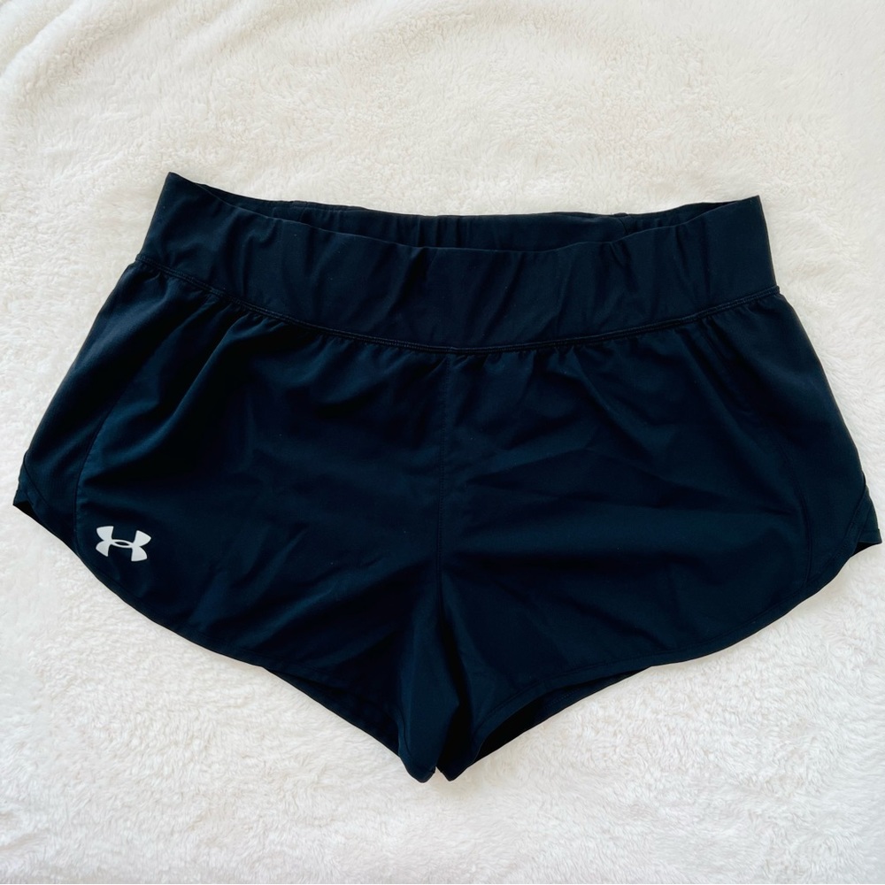 Under Armour Women's Speedpocket Black Running Shorts